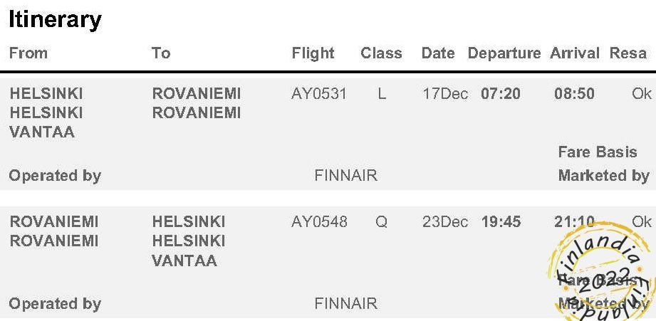 Finlandia: Naturaleza Inmensa, Cultura Única y Magia Ártica 2022 12 17 rovaniemi ticket receipt ae0qjooznjupbdpl