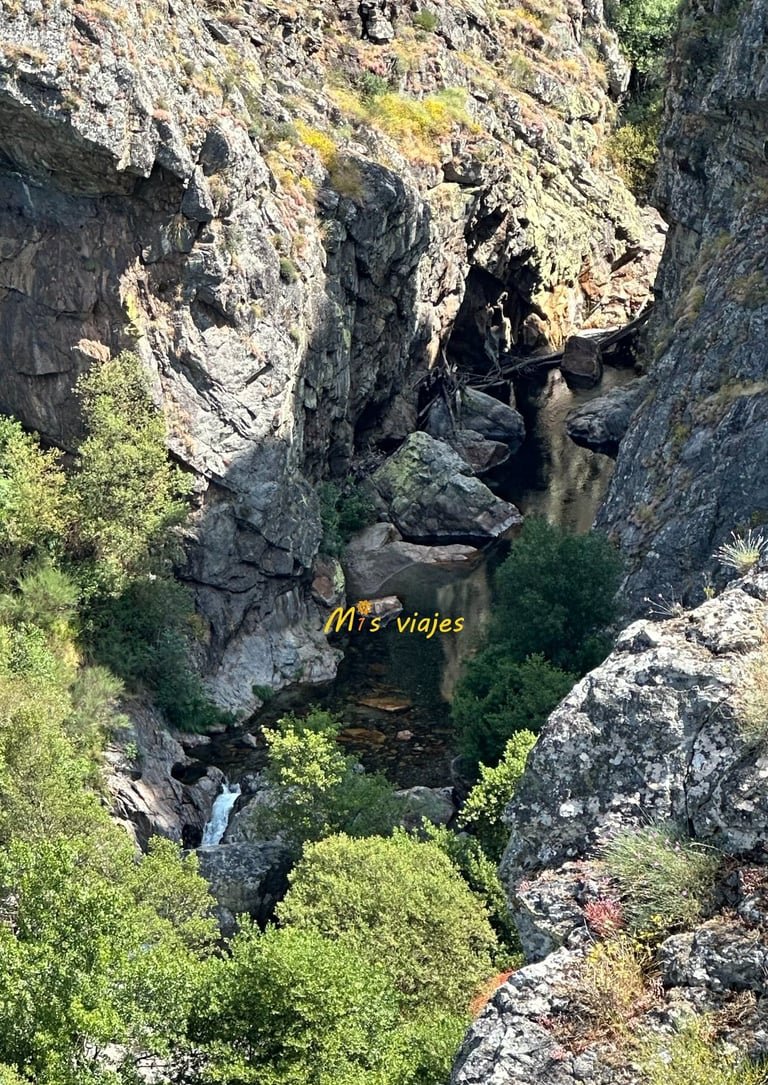 Panorámica del río Alge a su recorrido por las Fragas de Sao Simao