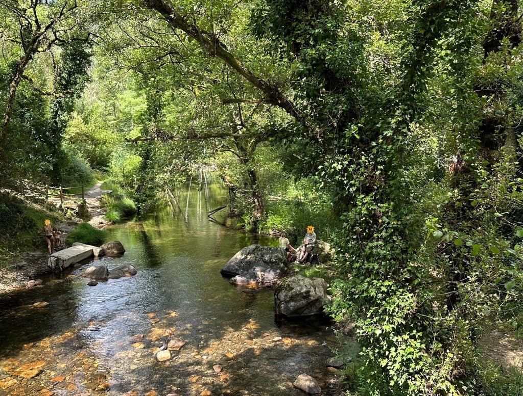 Panorámica del río Alge en las Fragas de Sao Simao