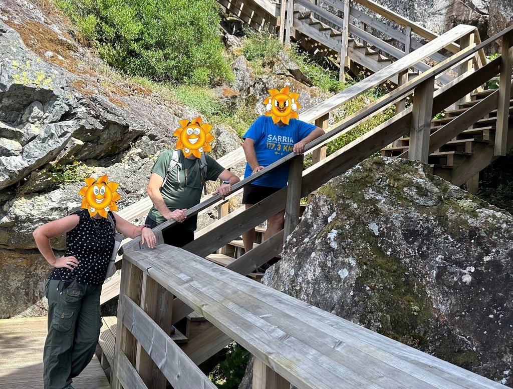 Opción 1, subiendo por donde hemos bajado y bajando por donde hemos subido