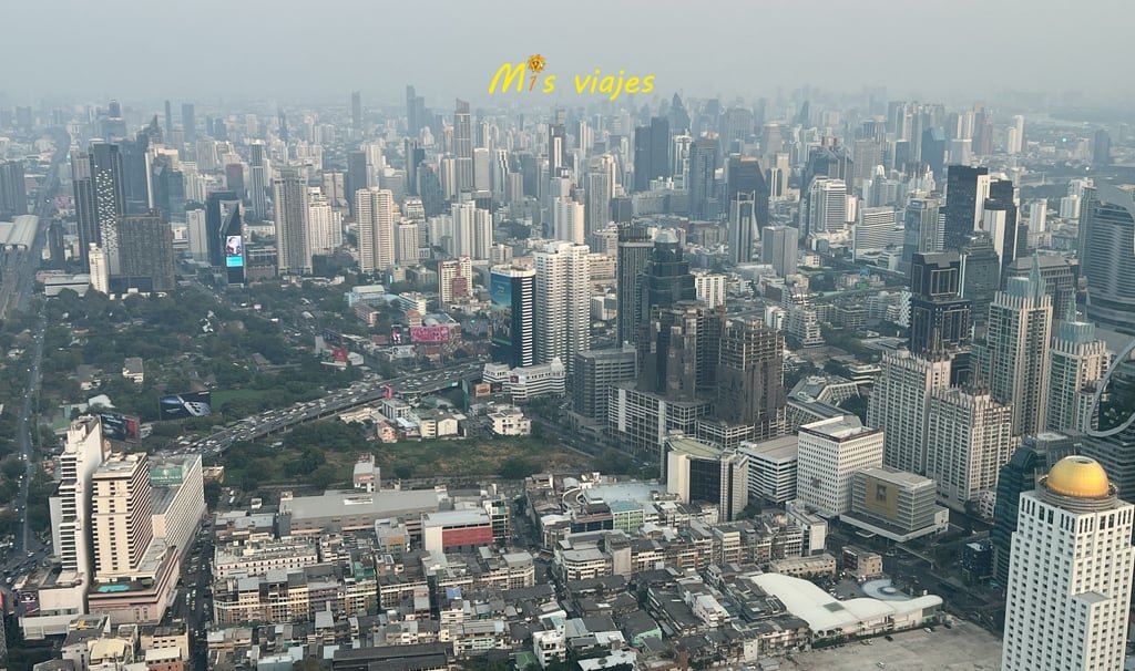 Panorámica de Bangkok desde el Baiyoke Sky Tower