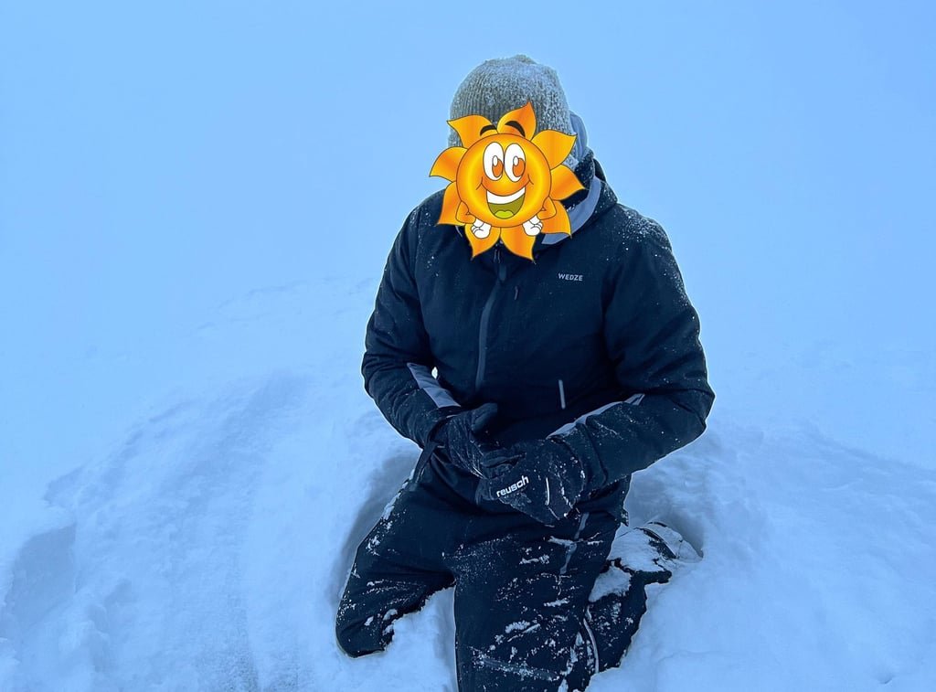 Jugando sobre el Río Muonio helado