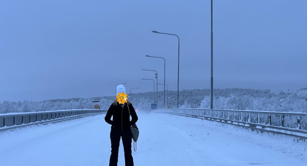 Puente sobre el río Muonio (Karesuando/Suecia-Karesuvanto/Finlandia)