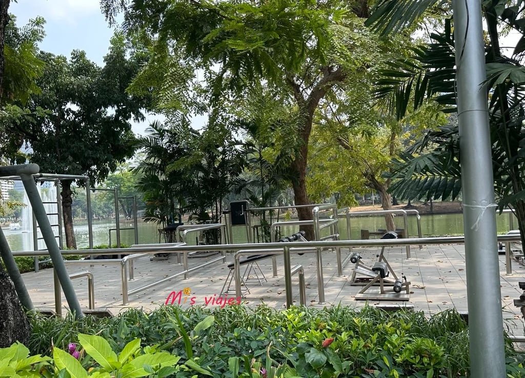Lumphini Park: El Oasis Verde en el Corazón de Bangkok Gimnasio urbano en el Lumphini Park