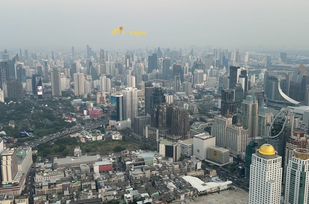 Panorámica de Bangkok desde el Baiyoke Sky Tower