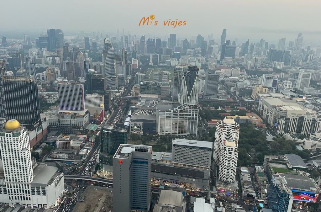 Panorámica del Sky line de Bangkok
