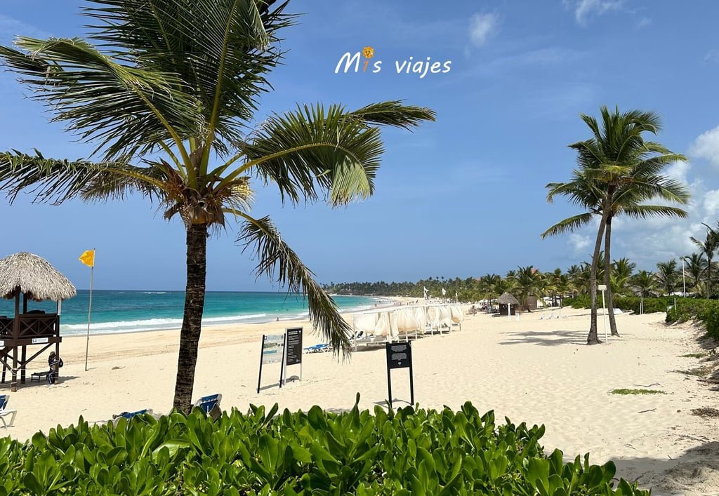 Panorámica de la playa del Hard Rock Hotel & casino Punta Cana