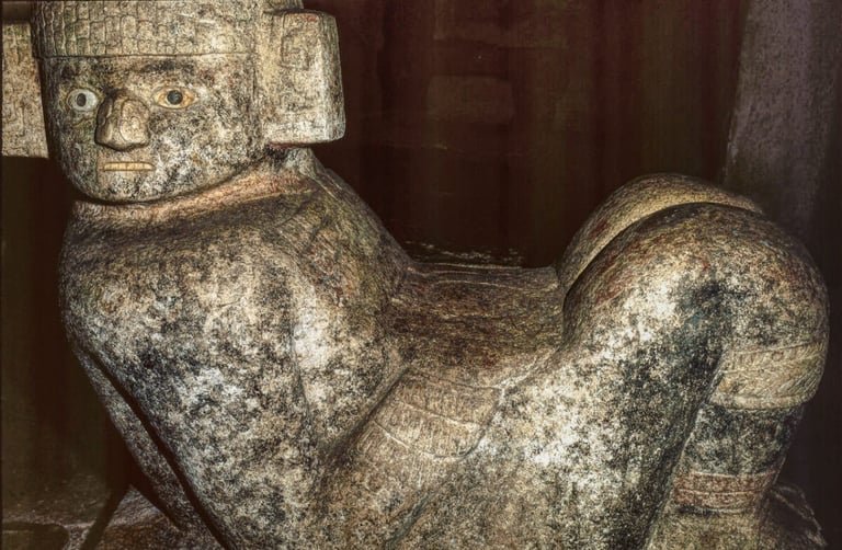 El Chac Mool del interior de Chichén Itzá, imagen de Mayan Península