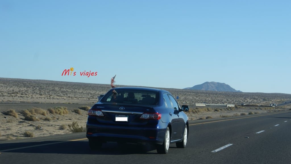 Los Ángeles: Una Ciudad de Película La bandera de Estados Unidos en un coche de un ciudadano americano.