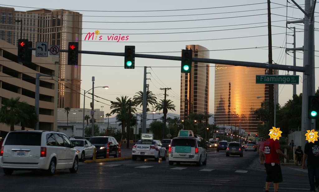 Panorámica de Las Vegas desde Flamingo Rd.
