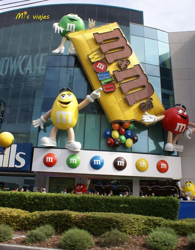 M & M también tiene presencia en la Strip de Las Vegas.