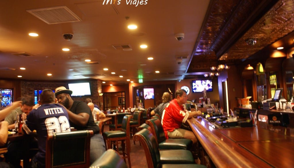 El bar de Binions´s Gambling en Freemont Street
