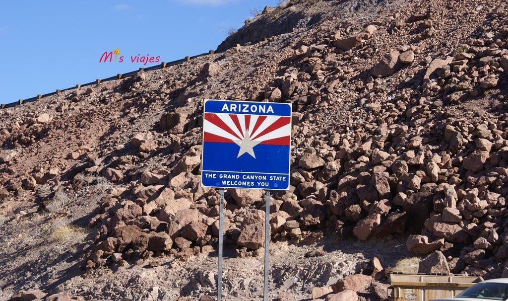 Límite del estado de Arizona.
