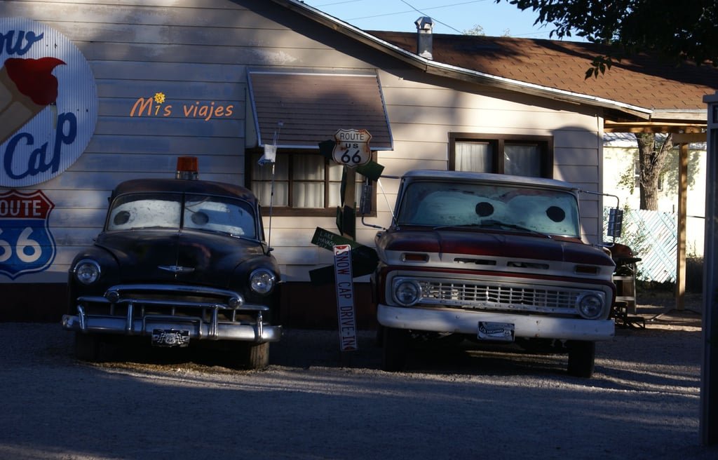 Idílicos coches ambientados en la película Cars
