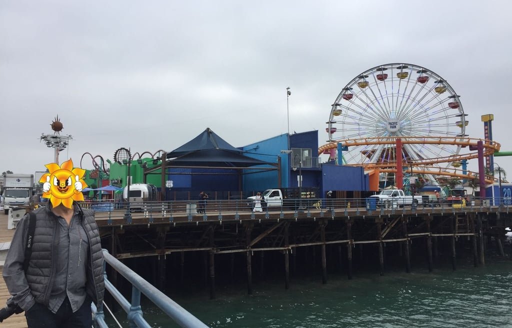 Santa Mónica-California Panorámica de las atracciones en el Muelle de Santa Mónica.
