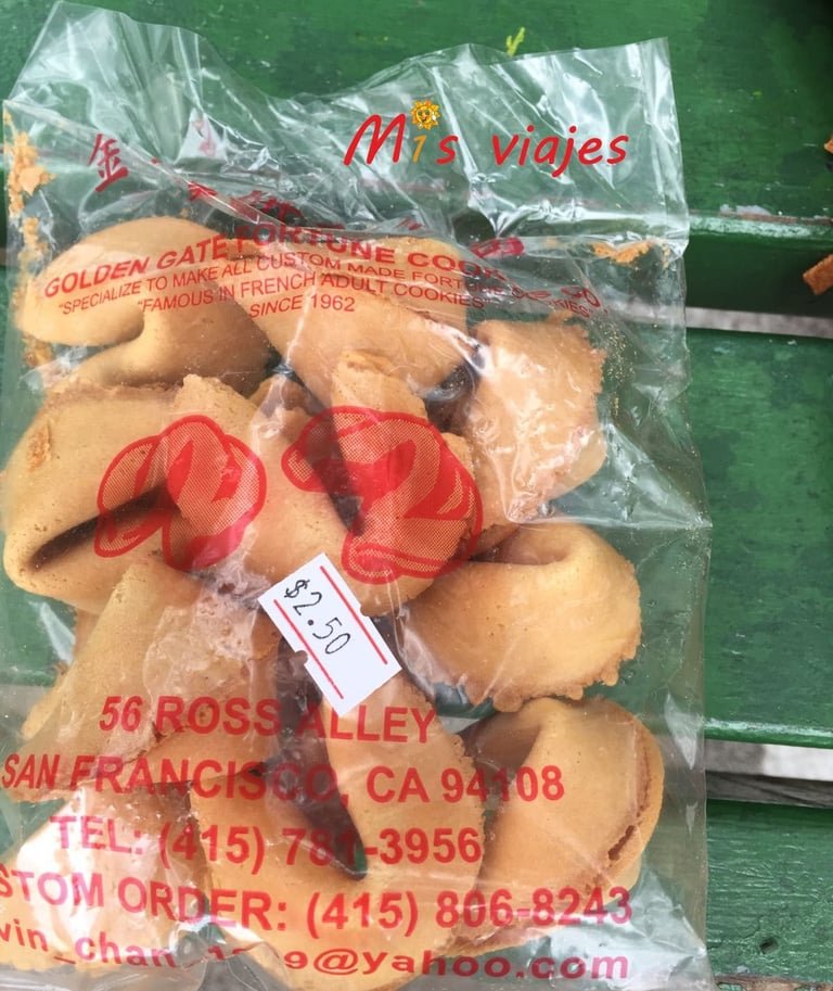 San Francisco: Su Golden Gate y sus Colinas Galletas de la Fortuna en Chinatown.