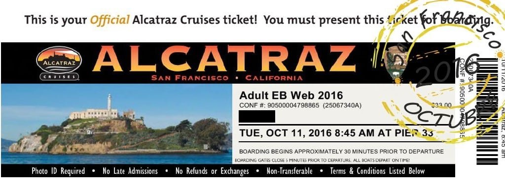 San Francisco: Su Golden Gate y sus Colinas Ticket de entrada a Alcatraz.